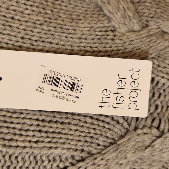 NWT Eileen Fisher The Fisher Project Gray Lofty Merino Wool Sweater Size S/P - Picture 4 of 12